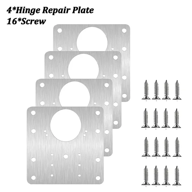 Kit de plaque de réparation de charnière d'armoire – vue 6