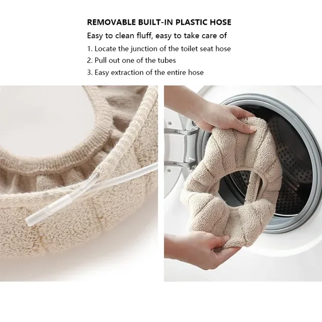 Coussin de siège de toilette en velours – vue 6