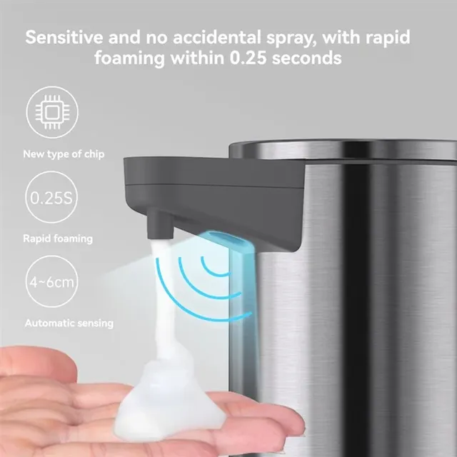 Distributeur savon automatique inox brossé détecteur… – vue 4
