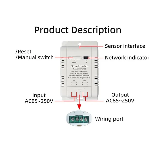 Ewelink interrupteur de température intelligent WIFI 20A… – vue 5