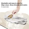 Tapis bain forme nuage beige crème lignes courbes… – vue 4