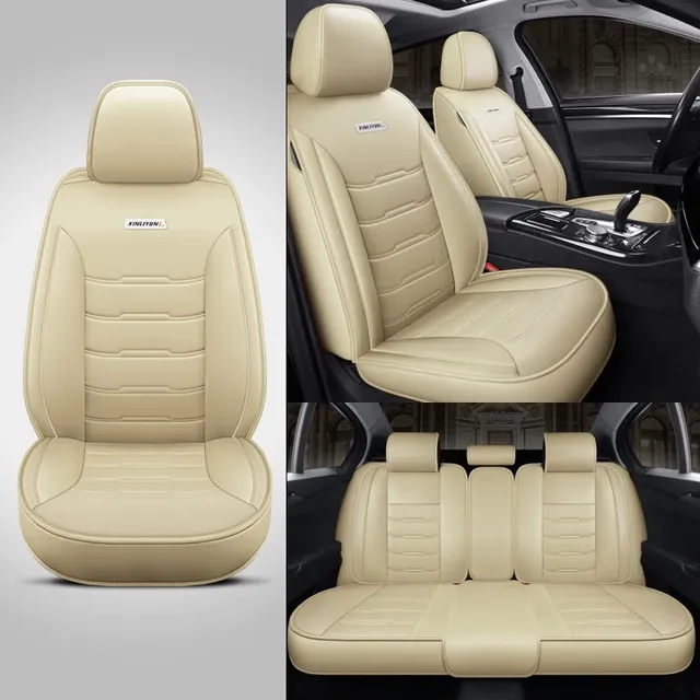 Housse de siège de voiture en cuir PU de luxe 5 places – vue 4