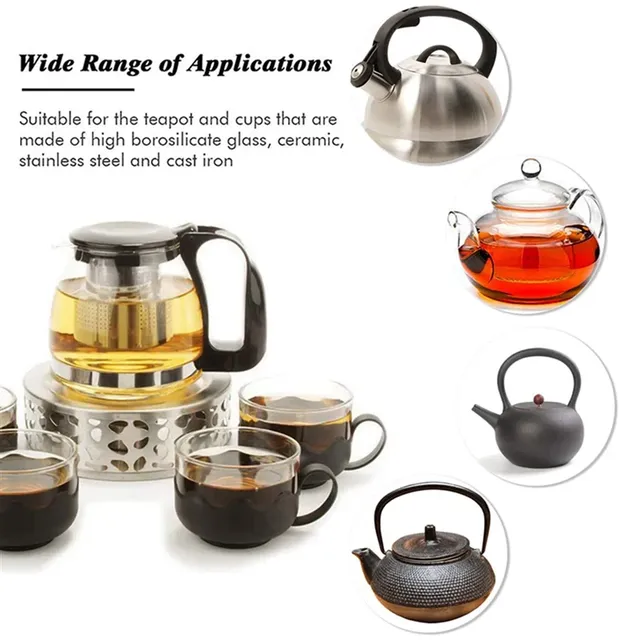 BABQ 2X chauffe-thé chauffe-café en acier inoxydable… – vue 3