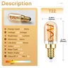 Ampoule LED à filament spiralé Edison T22 E14 – vue 3