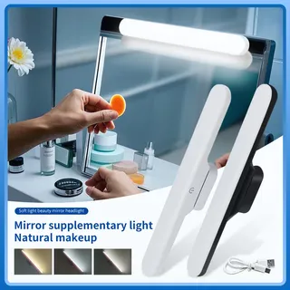 Miroir magnétique avant maquillage lumière LED tactile veilleuse USB…