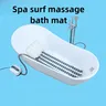 Tapis bain spa massant antidérapant ovale allongé blanc… – vue 1