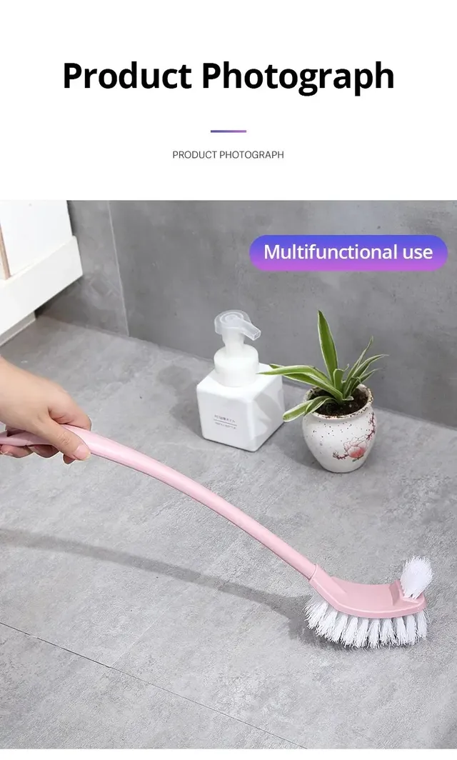 Brosse de toilette multifonction à Double tête – vue 4