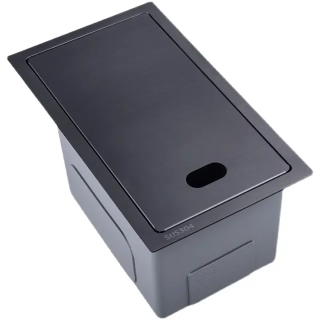 Évier cuisine rectangulaire bac unique inoxydable SUS304… – vue 5