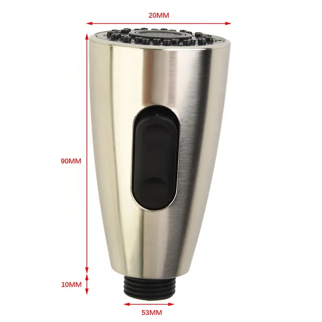 Tête pulvérisation extractible inox brossé ABS noir… – vue 6