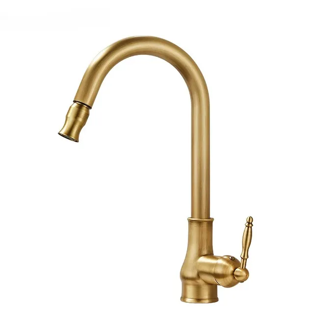 Robinet de cuisine en laiton Antique – vue 6