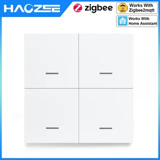 Commutateur intelligent ZigBee 4 gangs scénario 12 scène interrupteur…