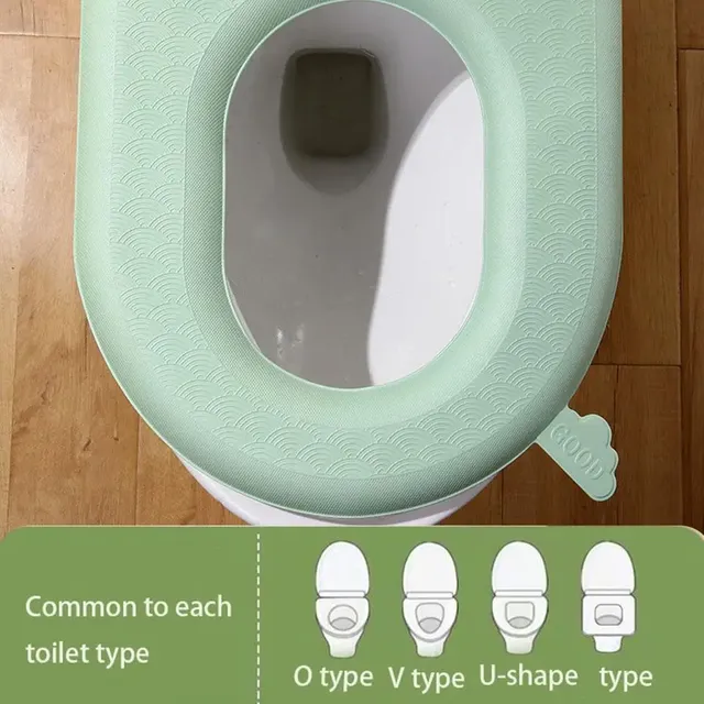 Housse siège toilette coussin rembourré menthe EVA épais… – vue 2