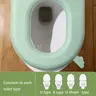 Housse siège toilette coussin rembourré menthe EVA épais… – vue 2