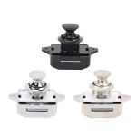 Bouton de porte d&rsquo;armoire, serrure de porte d&rsquo;armoire, bouton poussoir en alliage de Zinc, serrure de porte de placard exquise pour camping-car RV