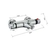 Mitigeur thermostatique mural baignoire douche chromé… – vue 6