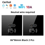 Cerhot Tuya WiFi commutateur intelligent vague Senssor déplacer WiFi commutateur interrupteurs de lumière d&rsquo;infection pas besoin tactile IR commutateurs activés par le mouvement