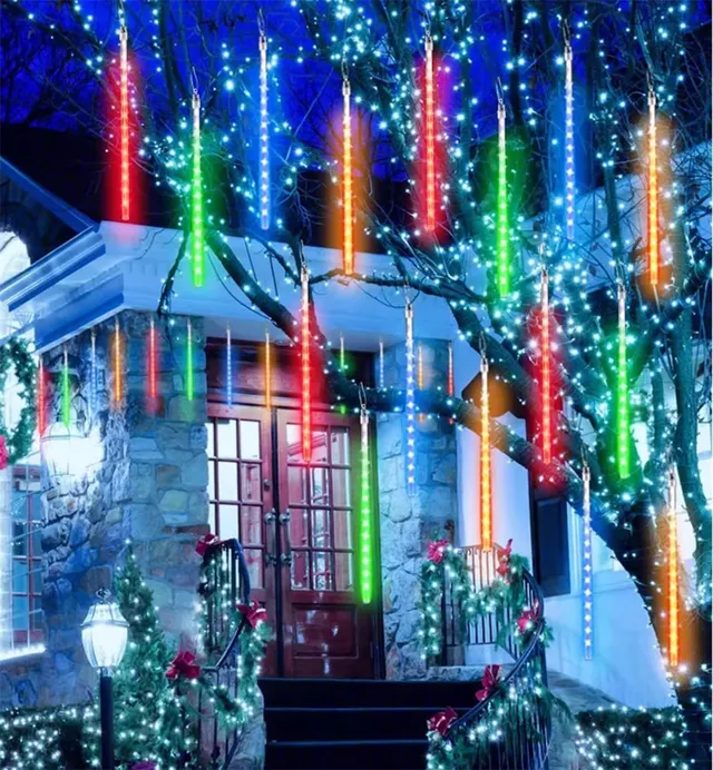 Guirlande lumineuse LED en forme de pluie de météores – vue 5