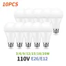 Ampoule Led E26 E12 AC110V 20W 18W 15W 12W 9W 6W 3W… – vue 1