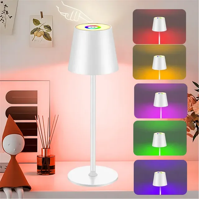 Lampe de table sans fil rvb – vue 2