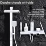 Colonne douche murale thermostatique tête pluie carrée… – vue 3