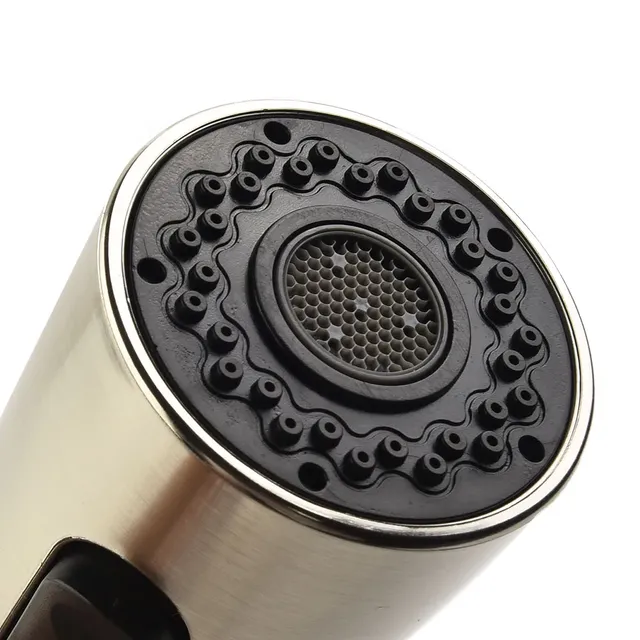Tête pulvérisation extractible inox brossé ABS noir… – vue 3