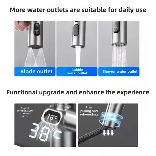 Robinet extractible de cuisine – vue 2