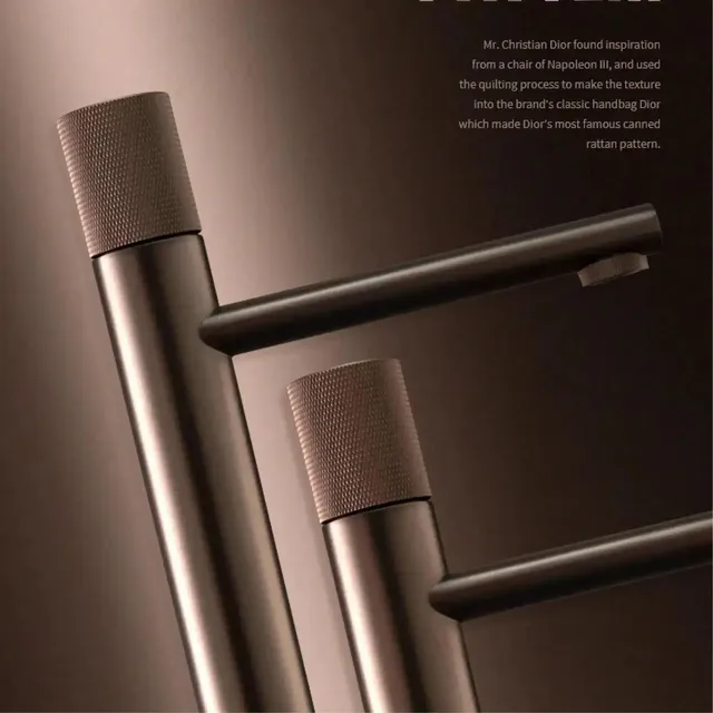 Robinet de lavabo en or Rose brossé – vue 4