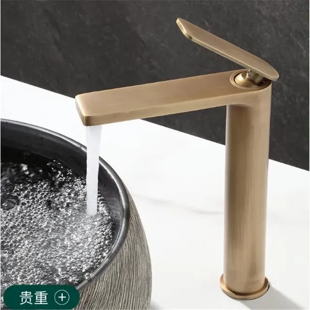 Mitigeur lavabo vasque monocommande bronze antique bec… – vue 3