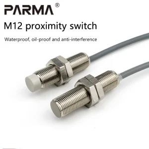 Le capteur de proximité M12 est un interrupteur à induction métallique NPN à trois fils normalement ouvert 24v 12MM avec bande de protection étanche Le capteur de proximité M12 est un interrupteur à induction métallique NPN à trois fils normalement ouvert 24v 12MM avec bande de protection étanche