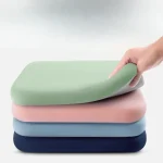 Coussin de siège en mousse épaisse de 4 cm – Coussin de chaise de bureau ultra doux |   Coussin de siège de voiture pour assise longue, soutien lombaire et soulagement de la douleur