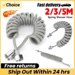 Tube de douche à ressort 2/3/5M, tuyau de pomme de douche, câble de douche, tuyaux de douche, Tube télescopique Flexible, tuyau de pulvérisation de Bidet de toilette, salle de bains