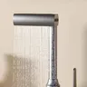 Robinet de lavabo gris en acier inoxydable – vue 5