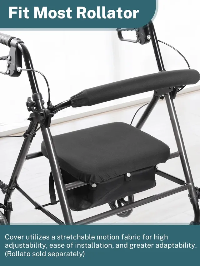 Housse siège dossier accoudoir rollator universelle… – vue 2