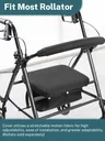 Housse siège dossier accoudoir rollator universelle… – vue 2