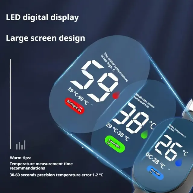 Thermomètre de robinet visuel LED – vue 4