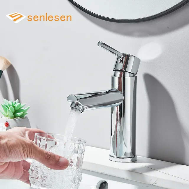Robinet lavabo galvanisé acier inoxydable mitigeur… – vue 3