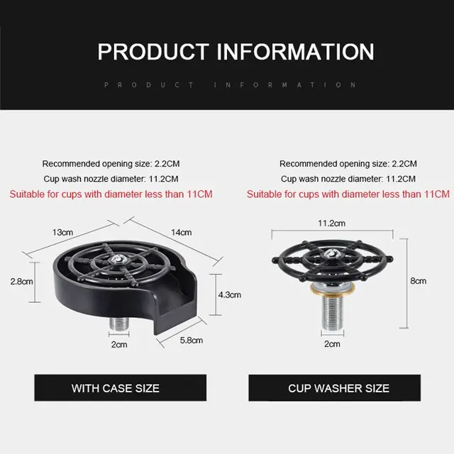 Lave-gobelet automatique à haute pression – vue 3