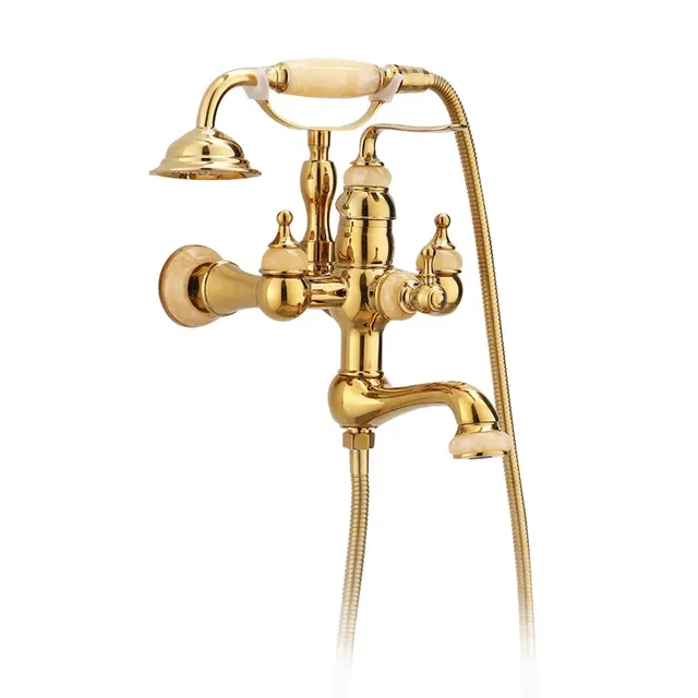Pommeau de douche triple en laiton – vue 6
