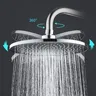 Pommeau de Douche Noir à Grand Débit Rond – vue 4