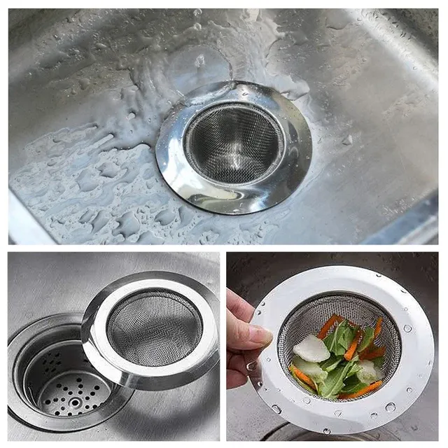 Évier de cuisine filtre en acier inoxydable crépines à… – vue 4