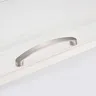 Poignée meuble aluminium argent brossé satiné incurvée… – vue 4
