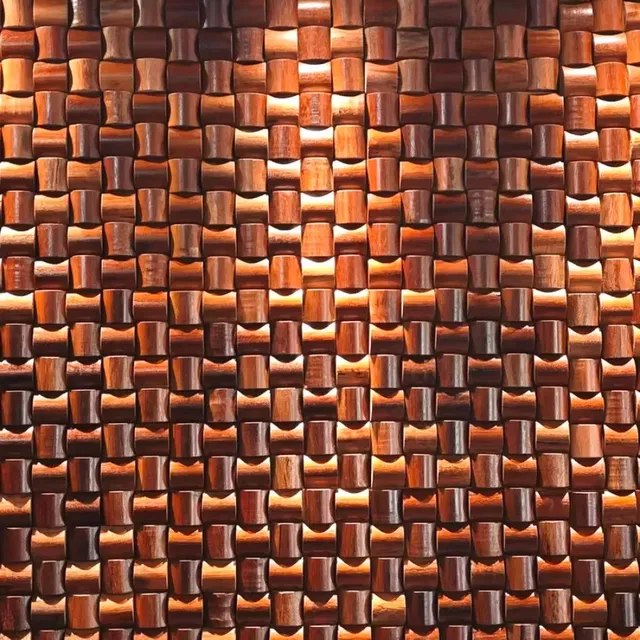 Panneaux muraux décoratifs en mosaïque de bois – vue 3