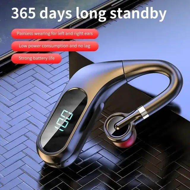 Écouteurs Bluetooth avec affichage numérique en temps réel