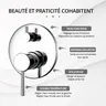 Robinet de douche mural à 3 voies – vue 5