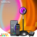 Lampe de projection LED RVB portable, WiFi, USB, contrôle d&rsquo;application, éclairage domestique intelligent, escales de décoration