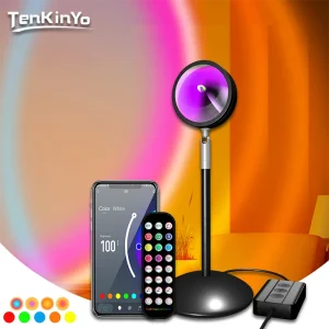 Lampe de projection LED RVB portable, WiFi, USB, contrôle d&rsquo;application, éclairage domestique intelligent, escales de décoration