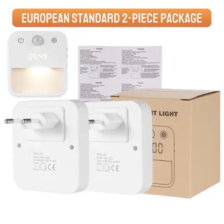 LED intelligente veilleuse horloge moderne applique ue prise dans le…