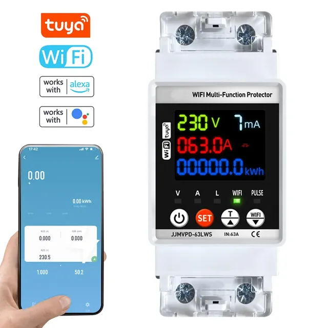 Protecteur réenclenchement automatique WiFi Tuya…