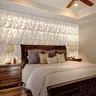Panneau mural 3D blanc classique – vue 3