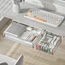 Tiroir rangement sous bureau transparent acrylique fumé… – vue 4
